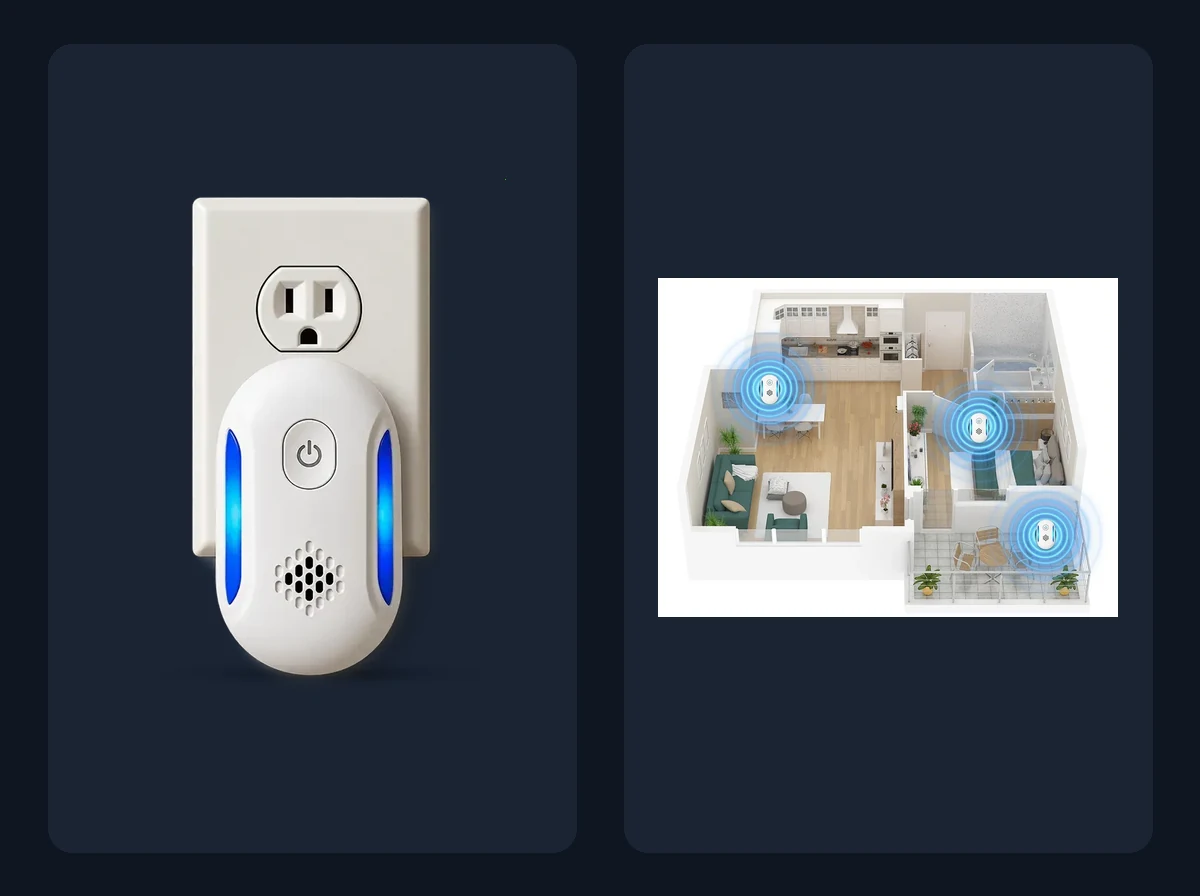 Nixo™ Tri-Signal Ultrasonic Pest Repeller Guide (Outbound Partner Offer: Vermix Pulse Pro™ #30810) Package Contents